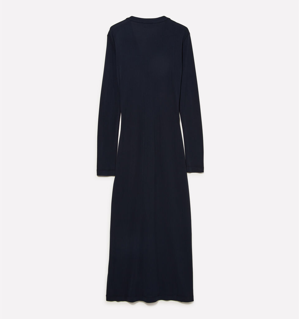 Dunkelblaues Kleid mit Schlitz - lange kleider für damen - Dunkelblau | Sisley image number 6